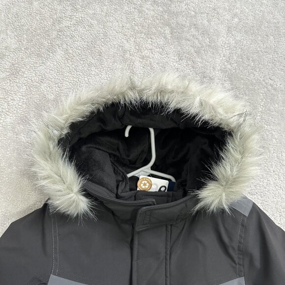 NWT Abercrombie & Fitch Boy's Snow Parka Zip Up Pockets Hood Sz 5 / 6 Black $130 - Picture 2 of 15